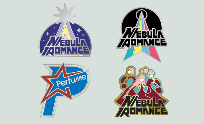 NEBULA PINS SET / BORDEAUX