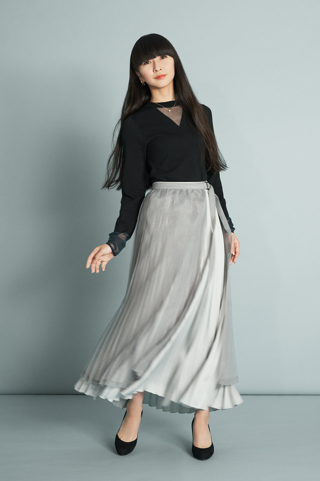 perfume closet 2WAY レースプリーツスカート　Mサイズ look4_detail2.jpg