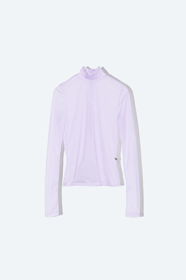 Sheer Print Tops Lavender / Inspired by Moon