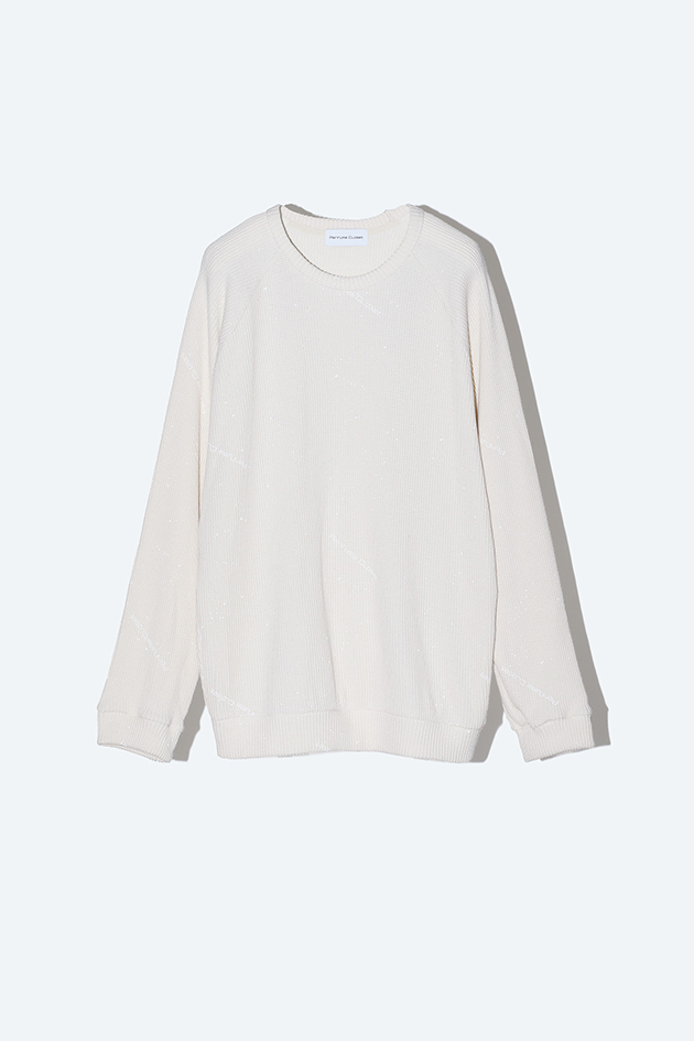 Thermal Print Tops Off White (Men's) / Inspired by Moon