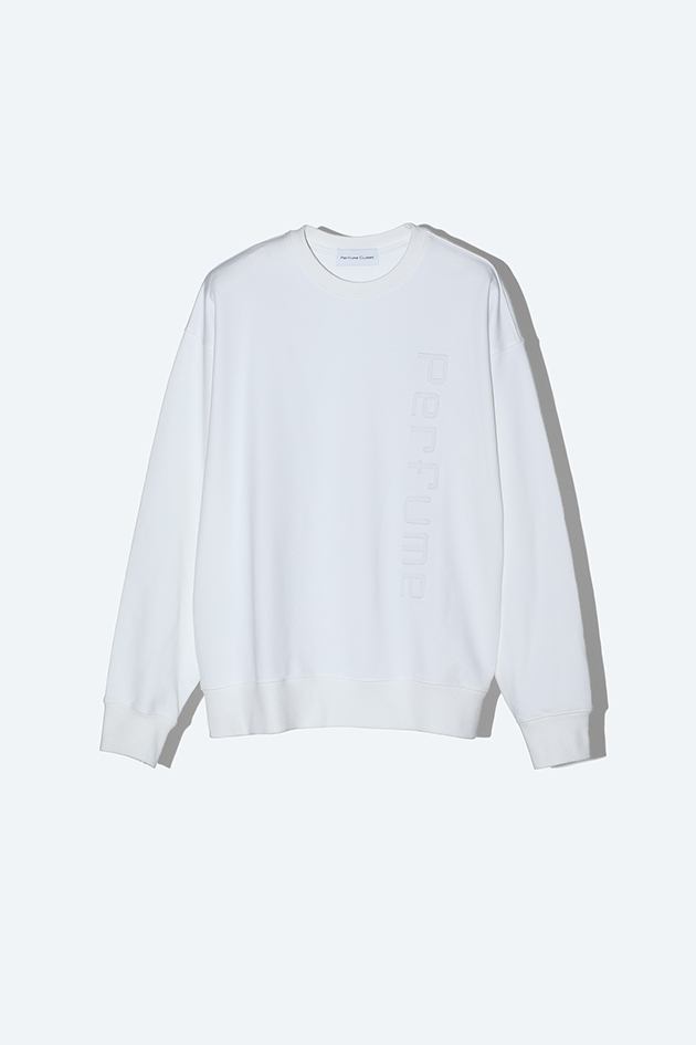 Embossed Logo Pullover White