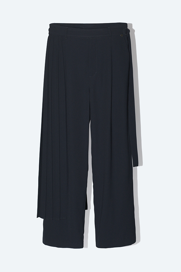 2way Layered Skirt Pants Black (Men's) / Inspired by ネビュラロマンス