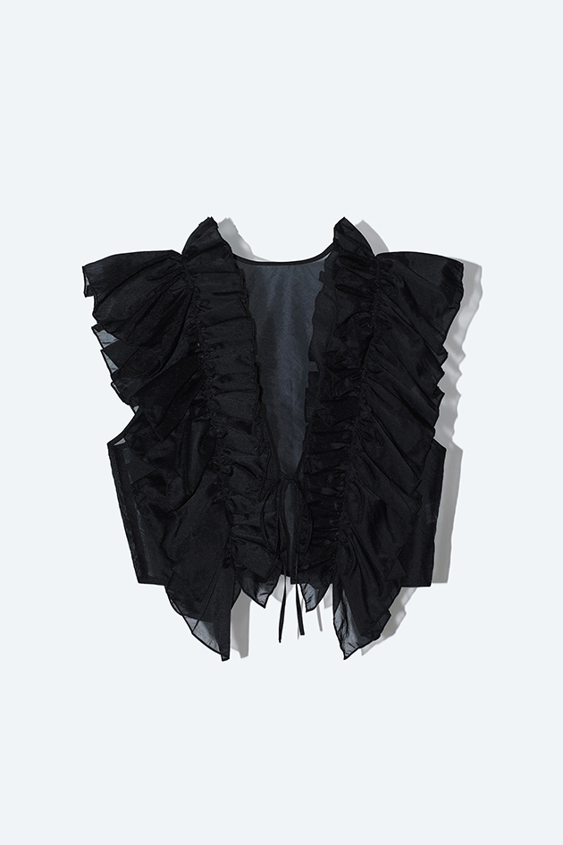 2way Vest Black / Inspired by GISHIKI