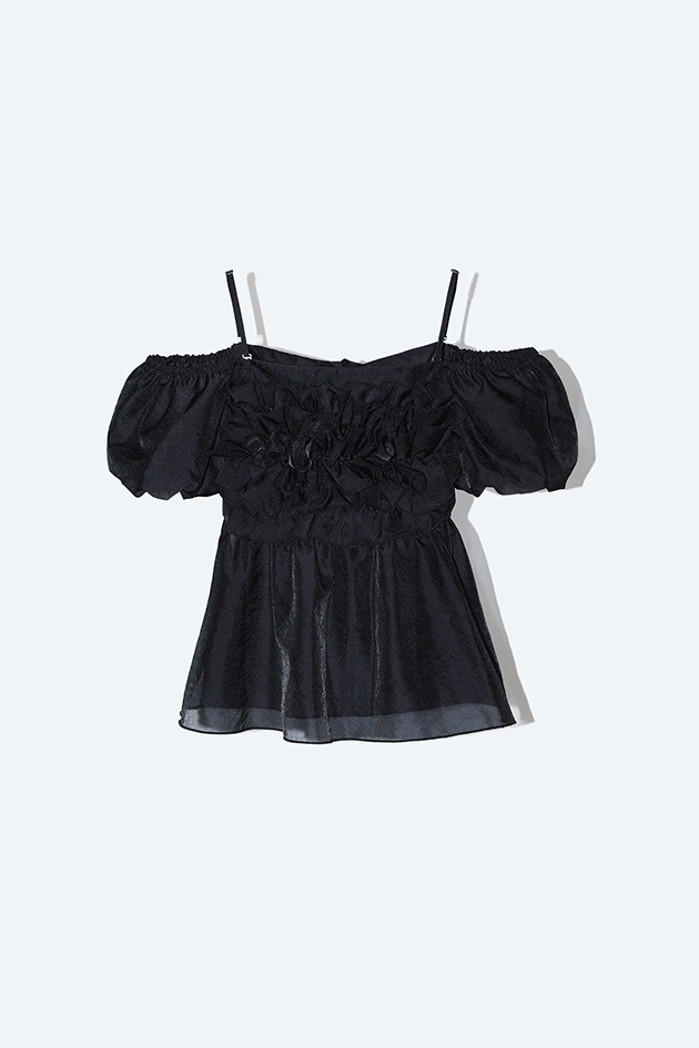 2way Blouse Black / Inspired by GISHIKI