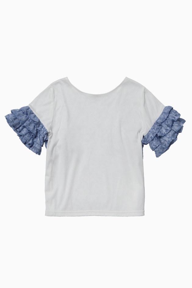 2WAY FRILL TOPS / WHITE