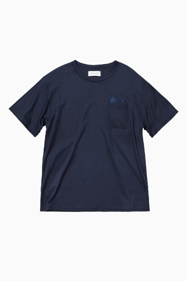 POCKET CHIEF T-SHIRT (DRY COMFORT) / NAVY