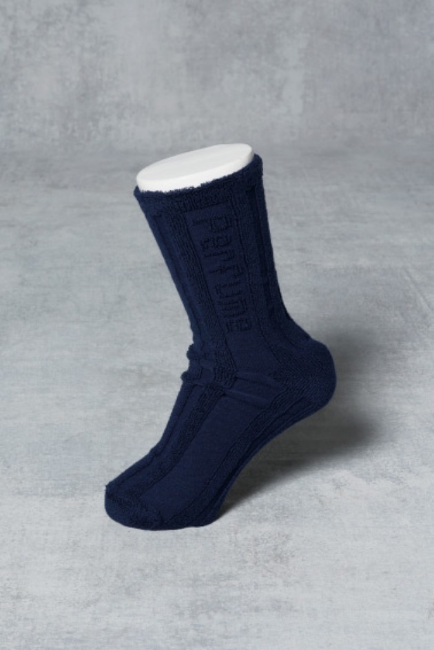 PILE LOGO SOCKS / NAVY