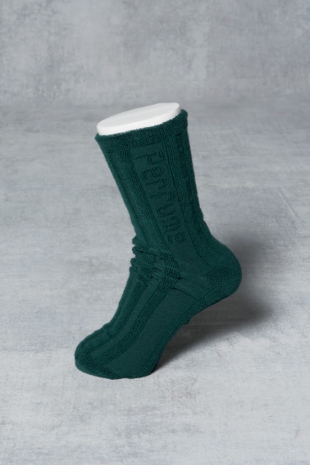 PILE LOGO SOCKS / DARK GREEN