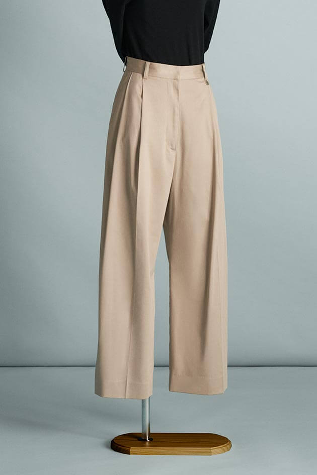 TUCK WIDE CHINO PANT