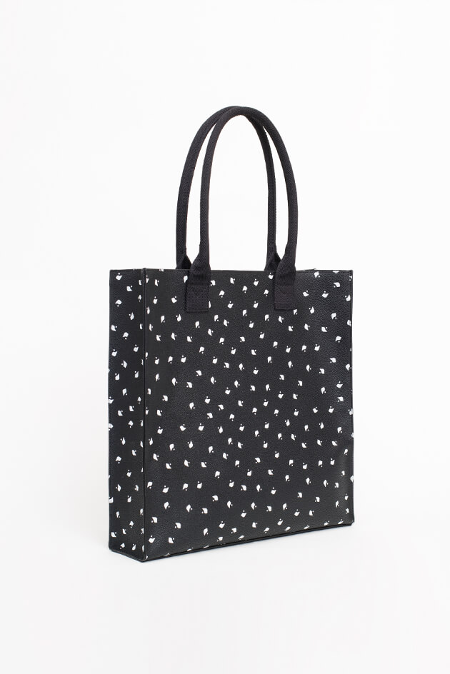 P-DOT TOTE BAG ll / BLACK