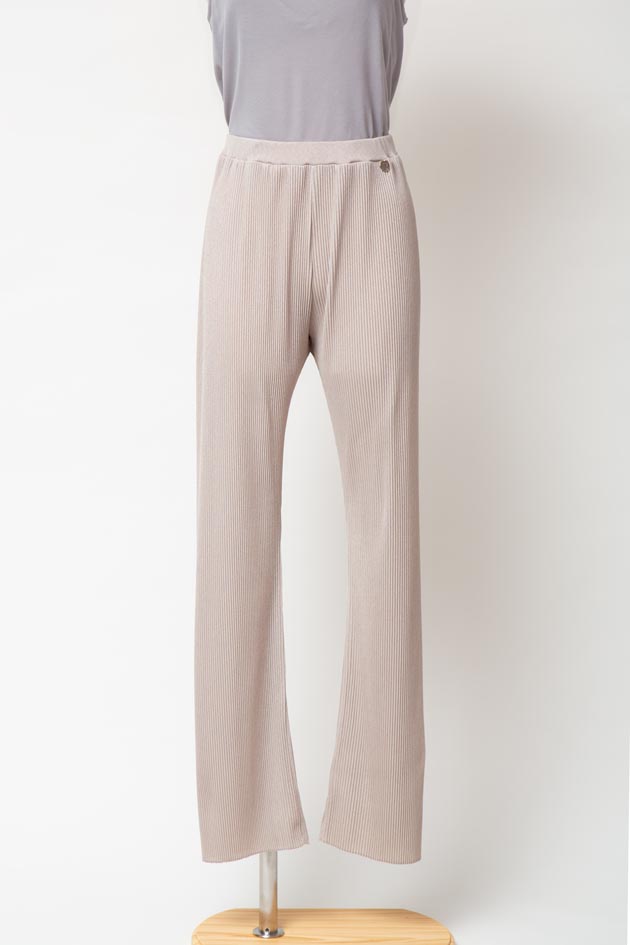 Pleats Relax Pants / Beige