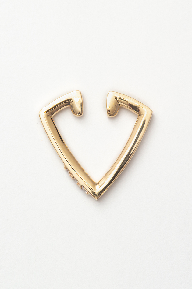 Three Dots Diamond Triangle Ear Cuff