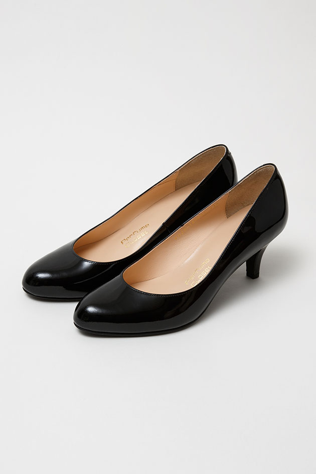 Perfume DANCE HEEL (6cm) / BLACK ENAMEL