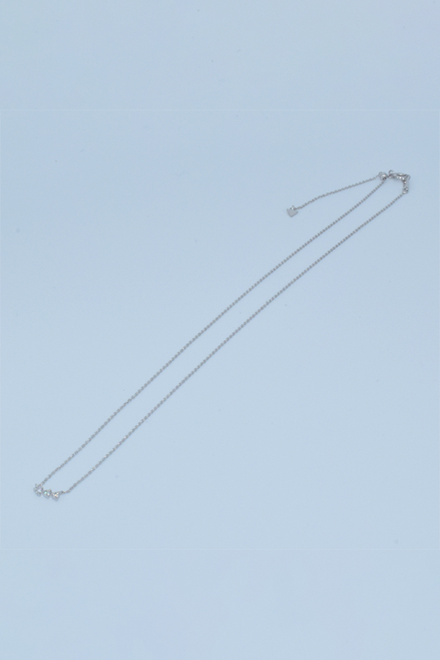 Three Dots Diamond Necklace(Silver)